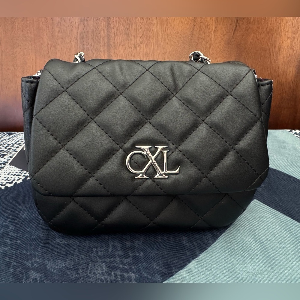 CXL by Christian Lacroix Quilted Valo Chain Shoulder Bag Black NWT - Picture 2 of 8